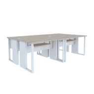 INDEX LIVING MALL โต๊ะคอมพิวเตอร์ 4 ที่นั่ง รุ่นเวคตร้า