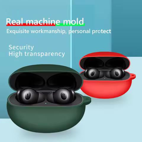 Wireless Earphone Case for OPPO Enco X2 Protcetive Cover with Hook Earbuds Box Charging Cover Shell 