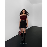 ECINOS - CORE Fitted Off Shoulder Tencel Top | Women's Tops | Women's Blouse