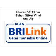 Brilink transaction stall vinyl sticker size 15x30 cm