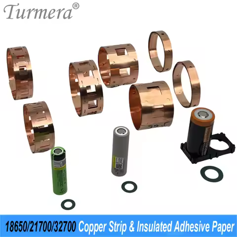 Turmera 12V 24V DIY Battery Pack T2 Copper Strip Bracket Holder Insulation Gasket Barley Paper for 1