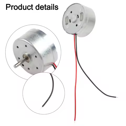 RF-300CA RC-300 DC 3V 5V 6V 10300RPM Mini 24mm Round Electric Motor 2mm Shaft Solar Power Motor For 