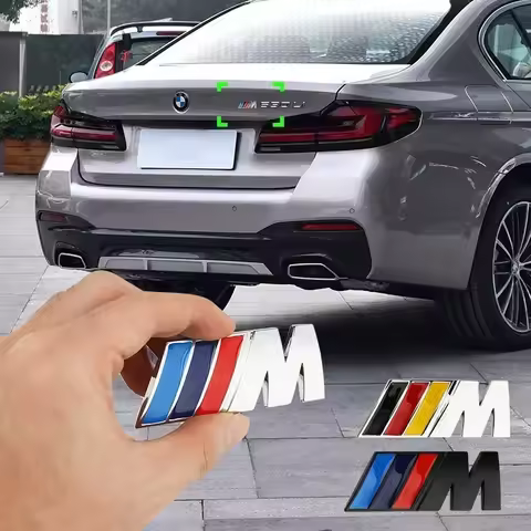 1pcs 3D Car Trunk Badge Rear Emblem 3D Stickers For M Bmw X1 X3 X5 X6 E30 E90 M3 E84 E83 F25 E91 E60