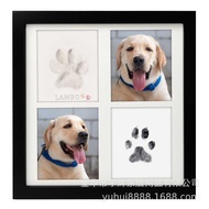 Baby Hand Footprint diy Photo Frame Pet Paw Print Square Picture Frame Pet Memorial