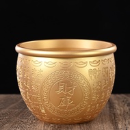 Brass Rice Cylinder Baifu Copper Treasury Cylinder Lucky Cornucopia Ornaments Caiju Living Room Shop
