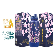 AQUA FLASK SAKURA (18/22/32/40oz) Double Wall Vacuum Insulated Stainless Steel Tumbler