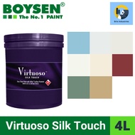 Boysen Virtuoso Silk Touch Paint 4 Liters (Gallon) Interior Waterbased Paint 9 Colors Available