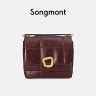 Songmont Medium Chocolate Bag Series songmont Lock Designer Chain Small Square Bag