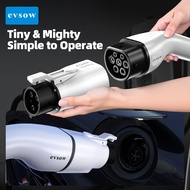 evsow Type2 Car Charger Adapter 16A/32A Type2 to Type1 Adapter For Electric Vehicle Charger Plug 1Ph