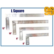 Steel carpenter Square Scale Ruler Tool/ TRY SQUARE/ PEMBARIS BESI L