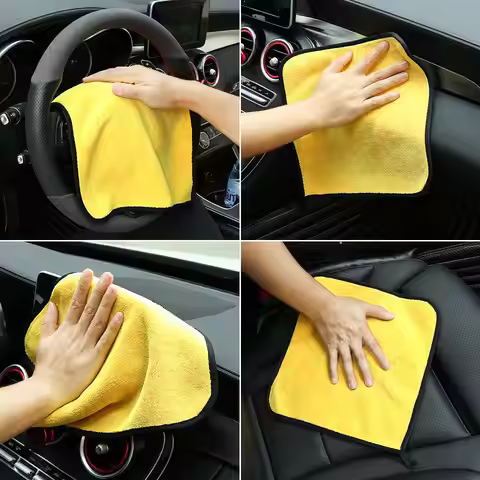 30x30CM Thick Plush Microfiber Car Cleaning Cloths for Lifan X60 Cebrium Solano New Celliya Smily Ge