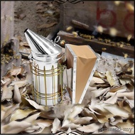 [Tenlzsp8] Bee Hive Smoker with Heat Shield Household Portable Beekeeping Equipment