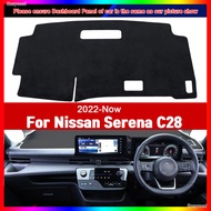 For Nissan Serena C28 2022 2023 2024 2025 Dashmat Dashboard Cover Mat Pad Dash Sunshade（without HUD）