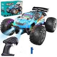 1pc 2WD Off-Road Remote Control Truck, 20km/H Top Speed All-Terrain RC Car With Headlights & Body Li