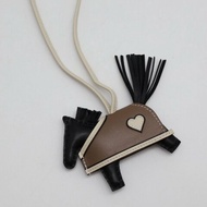 HERMES Rodeo Robeo Coeur小馬 - 黑/大象灰/奶昔白