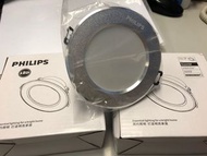 Philips 飛利蒲嵌入式led筒燈3寸砂銀色5w 開孔7-9cm