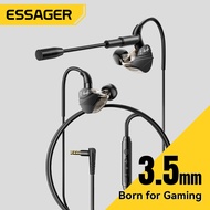 Essager In-Ear Earphone HIFI DJ with Mic Gaming Type-c/3.5mm Earphone External mini HD microphone