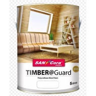 5lt SANCORA TIMBER@Guard Polyurethane Wood Stain Varnish / Wood Shellac / Syelek Kayu / Berus Syelek