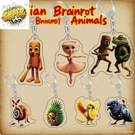 Italian Brainrot Animals Acrylic Keychain eird&wackyBAG Decorations Accessories Decor Gift
