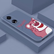 New Case OPPO A78 4G A58 4G A38 4G A18 R9 R9S R9 Plus Case Strawberry Bear Soft Silicone Phone Case