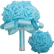 wedding rose hand bouquet wedding bouquet bridesmaid artificial bridal bouquet wedding flower