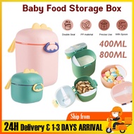 Portable Milk Powder Storage Box Seal Food Storage Container Cute Milk Powder Snacks Divided Storage