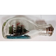 Sailboat In Glass Bottles Size 4.8x9.5x4.8 cm.