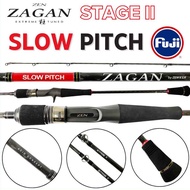 2024 NEW ZEN ZAGAN SLOW PITCH STAGE 2 II Overhead Jigging Fishing Rod Saltwater SW Slow Jig Fast BC 