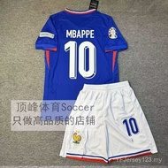 Children's football suits 2024 2025 France football Jersey and Shorts kids sports set SIZE 16-28