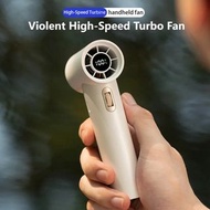 Mini Handheld Fan HighSpeed Turbo Fan 100Speed Strog Wind Bladeless USB Rechargeable Hand Fan Electr