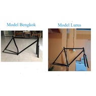 Frame Fork fixie sport, Frame + fork sepeda fixie costum` model lurus