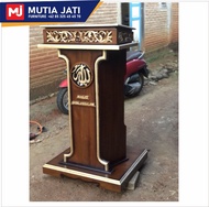 Podium Masjid Minimalis Harga Murah Kayu Jati Podium Gereja Podium Stainless Mimbar Masjid Mimbar Kh