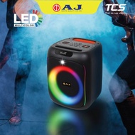 AJ X65 Portable Bluetooth Speaker 60W with LED Multicolor Lighting Built-in Mic and 5H Battery Life