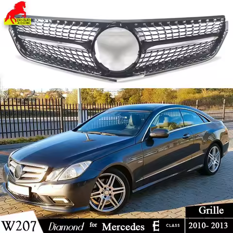 W207 Front Bumper Grille For Mercedes Benz E Class 2-Door Coupe C207 A207 2010-2013 E250 E300 E350 G
