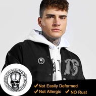 U7 Ghim Cài Đầu Lâu Gothic Ghim Cài Cho Halloween Nam Nữ Thép Không Gỉ Màu Bạc Đen Ghim Cài Áo Kiểu