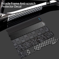 [GW]1 Set Bike Chain Sticker Waterproof Scratch Proof Faux Leather Bicycle Frame Anti-scratch Protector Decal for E-bike