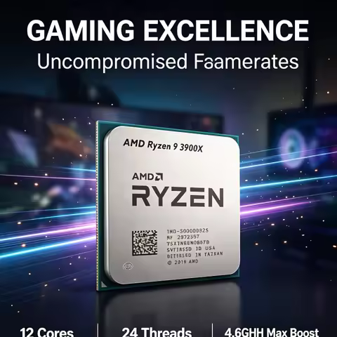 Socket AM4 CPU AMD Ryzen 9 3900X 12-Core 24-Thread 3.8GHz Desktop Processor