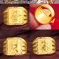 916 Fortune Ring Gold Ring Men's Gold Open Ring soul