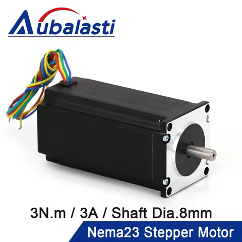 Aubalasti NEMA23 Stepper Motor 57x112mm 4-lead 3A 3N.m For 3D Printer for CNC Engraving Milling Mach