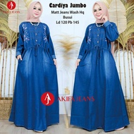 Pluss size Maxi Jeans Dresses Jubah Muslimah Hijabs Fashion Long Dresses Gamis Dress