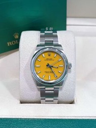 👑[現貨]🔥🔥Rolex Oyster Perpetual 勞力士蠔式恆動型 277200 黄面條刻 31mm表徑 自動機械 21年全套  rolex/rolex submariner/rolex d