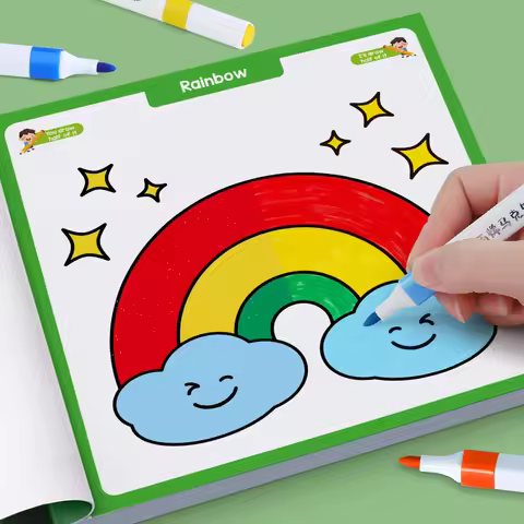 32 Pages Coloring Graffiti Drawing Book, Fun Symmetrical Drawing Book, Interesting Children's Half C