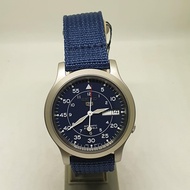 [TimeYourTime] Seiko 5 SNK807K2 Automatic Military Blue Nylon Strap Analog Men Sport Watch