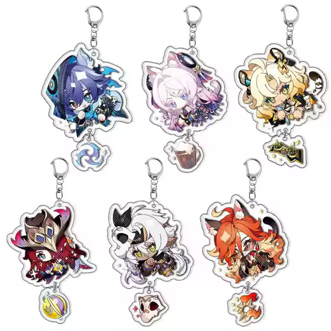 New Game Genshin Impact Iansan Xilonen Chasca Ororon Mavuika Citlali Cosplay COSTUME Acrylic Key Cha