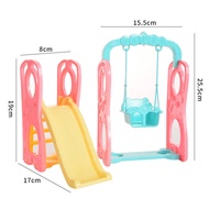 Barbie House Play Set Barbie Doll Baby Toys for Girls Barbie Doll Set 17cm Doll Amusement Park Slide