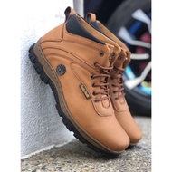 Timberland Leather Shoe, Kasut Kulit Timberland, Tapak Jahit, Pure Leather, Promotion