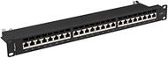 Lanberg Patch Panel 24 Port 1U Cat.7 FTP Black PPS7-1024-B