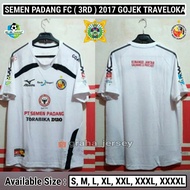 LOKAL Jersey SEMEN PADANG FC 3rd 2017 Liga 1 Gojek Traveloka Third WHITE Printing Retro Local