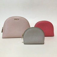 80% new新 – Furla Cosmetic Bag Set/Wallet/Purse(3 pcs)化妝袋/手拿包/手腕包/銀包套裝(3個)