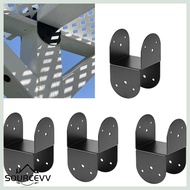 SOURCE 4 PC Reinforced 4 By 4 Post Support Brackets Steel Post Mooring Connector for Strong Beam Joi